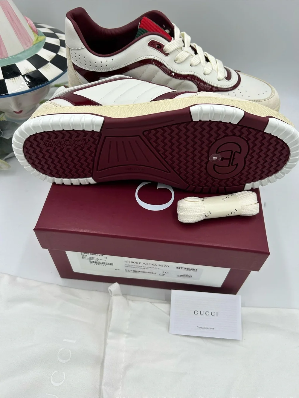 Gucci leather sneakers